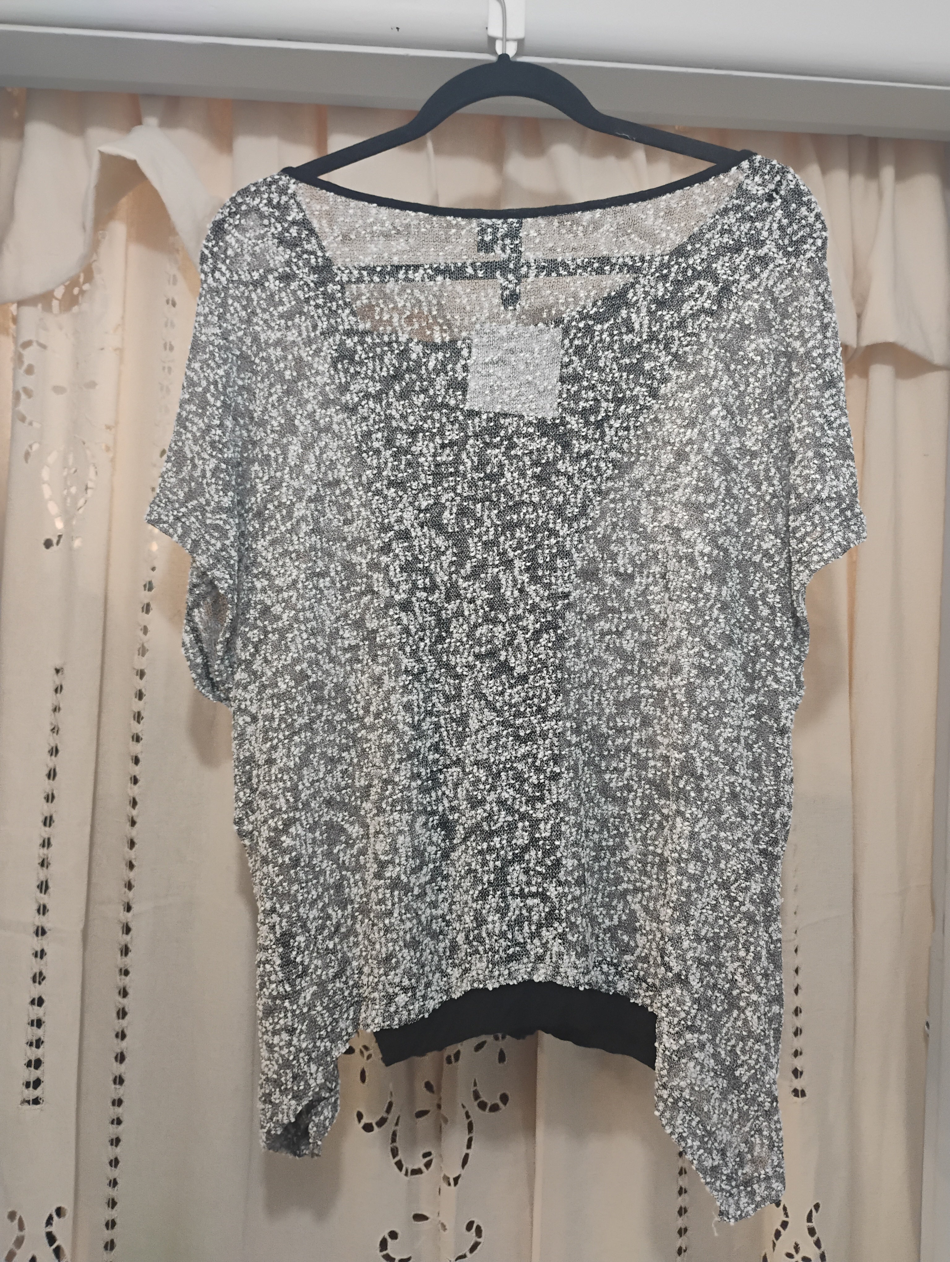 TAKING SHAPE textured top