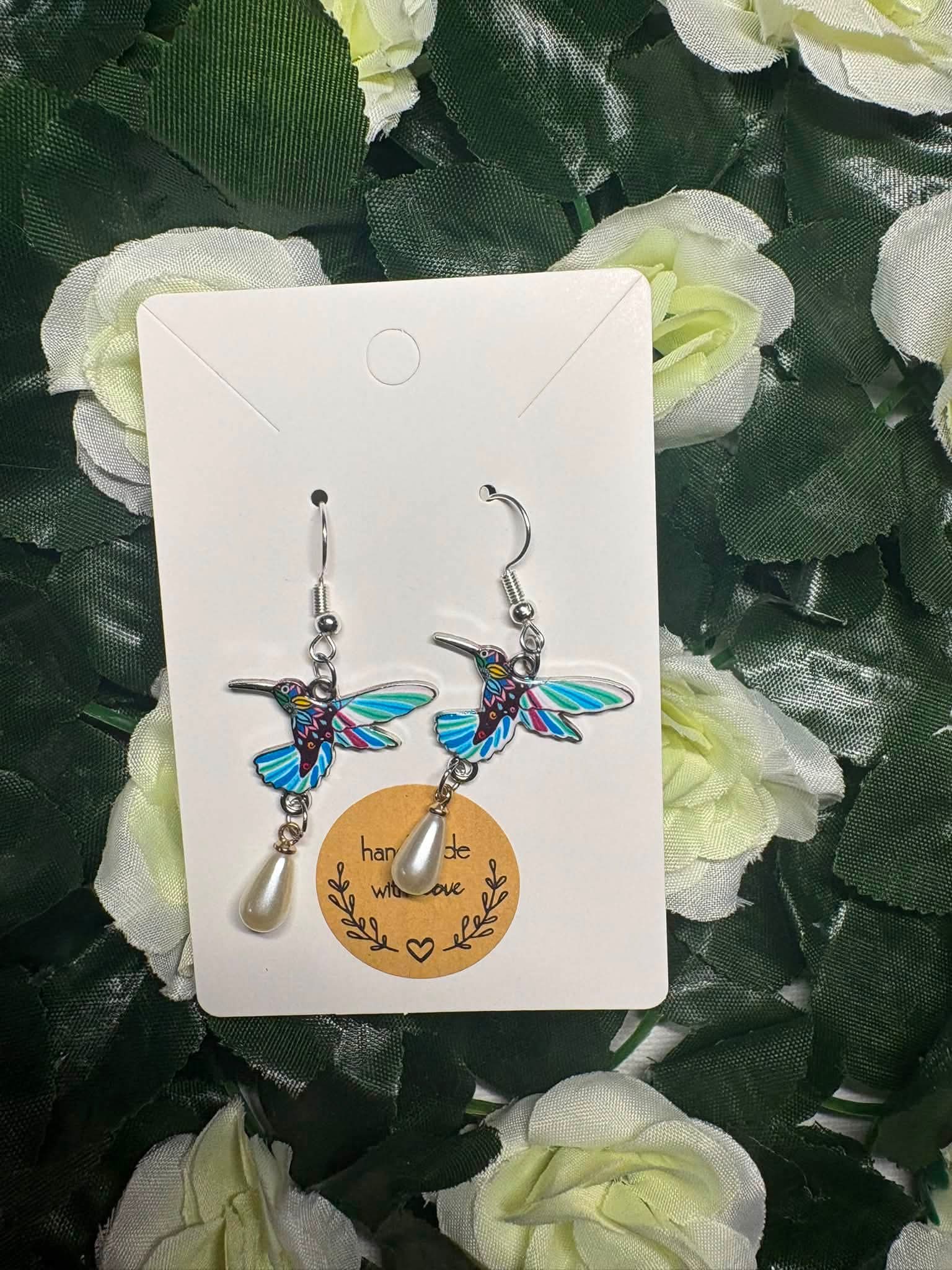 POPPA CREATIONS blue hummingbird