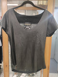 PATRICUA BOS LEATHER TEE